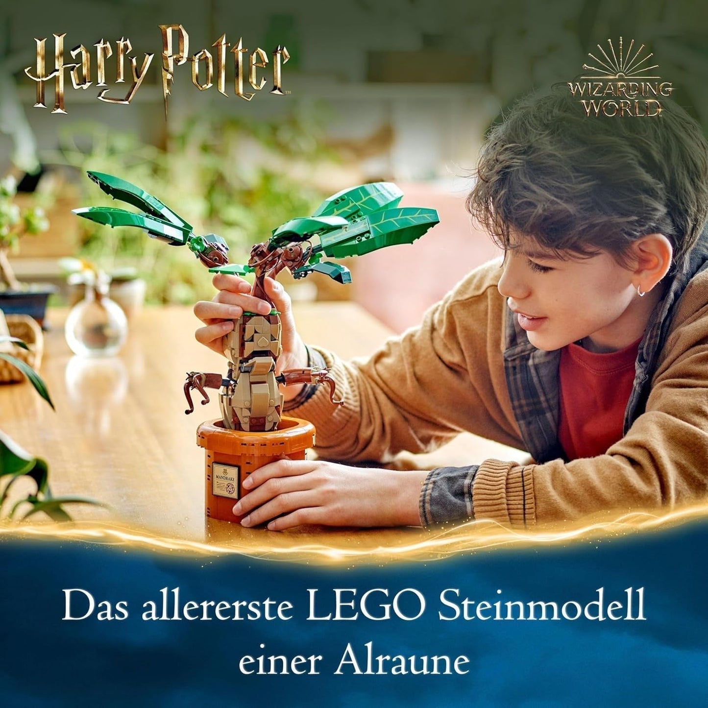LEGO Harry Potter Toverdrankplant: Alruin, speelgoedpotplant, magisch cadeau voor meisjes, jongens en alle fans, fantasierijke kinderspeelset, woondecoratie 76433 Bouwsets Besuche den LEGO-Store
