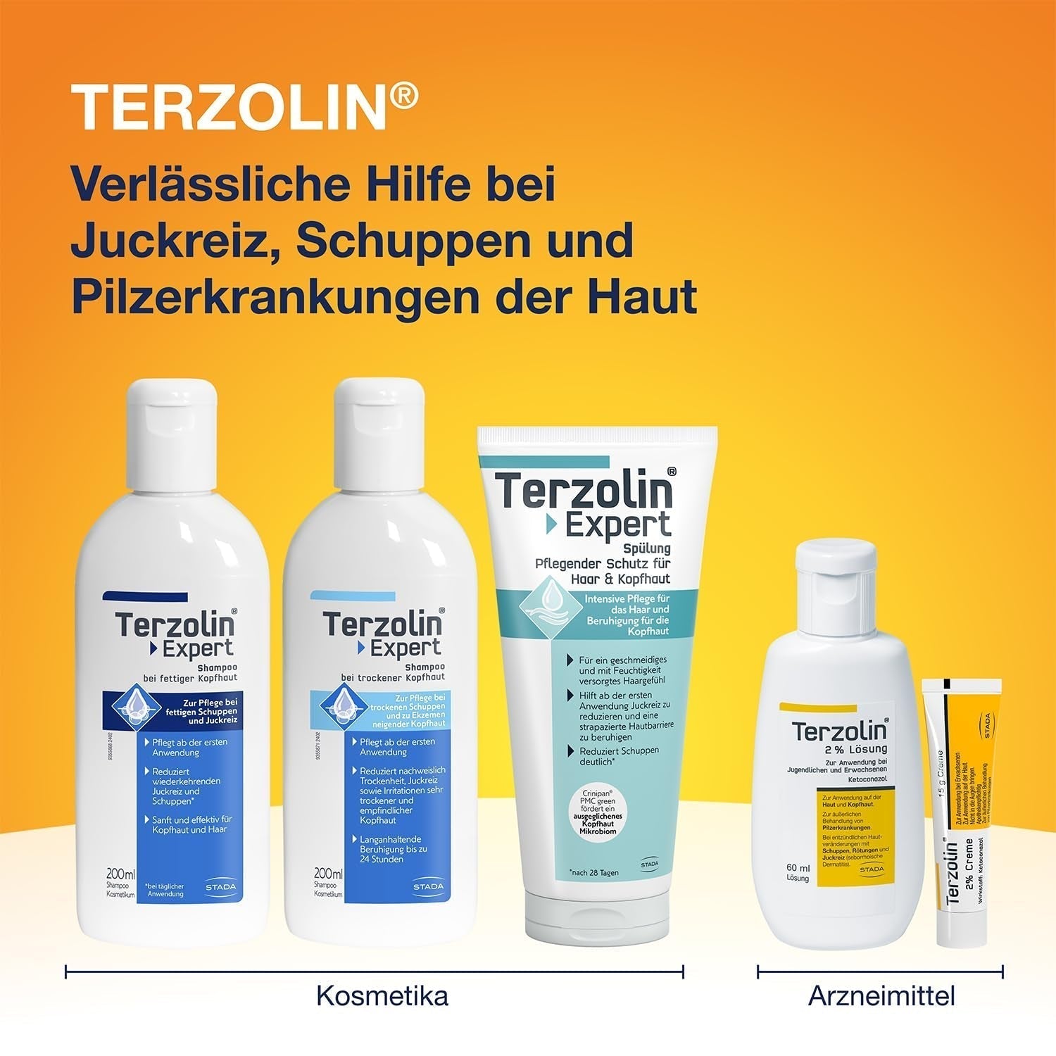 Terzolin Expert Shampoo voor vette hoofdhuid en haar, anti-roos, 200 ml Douche en bad Terzolin