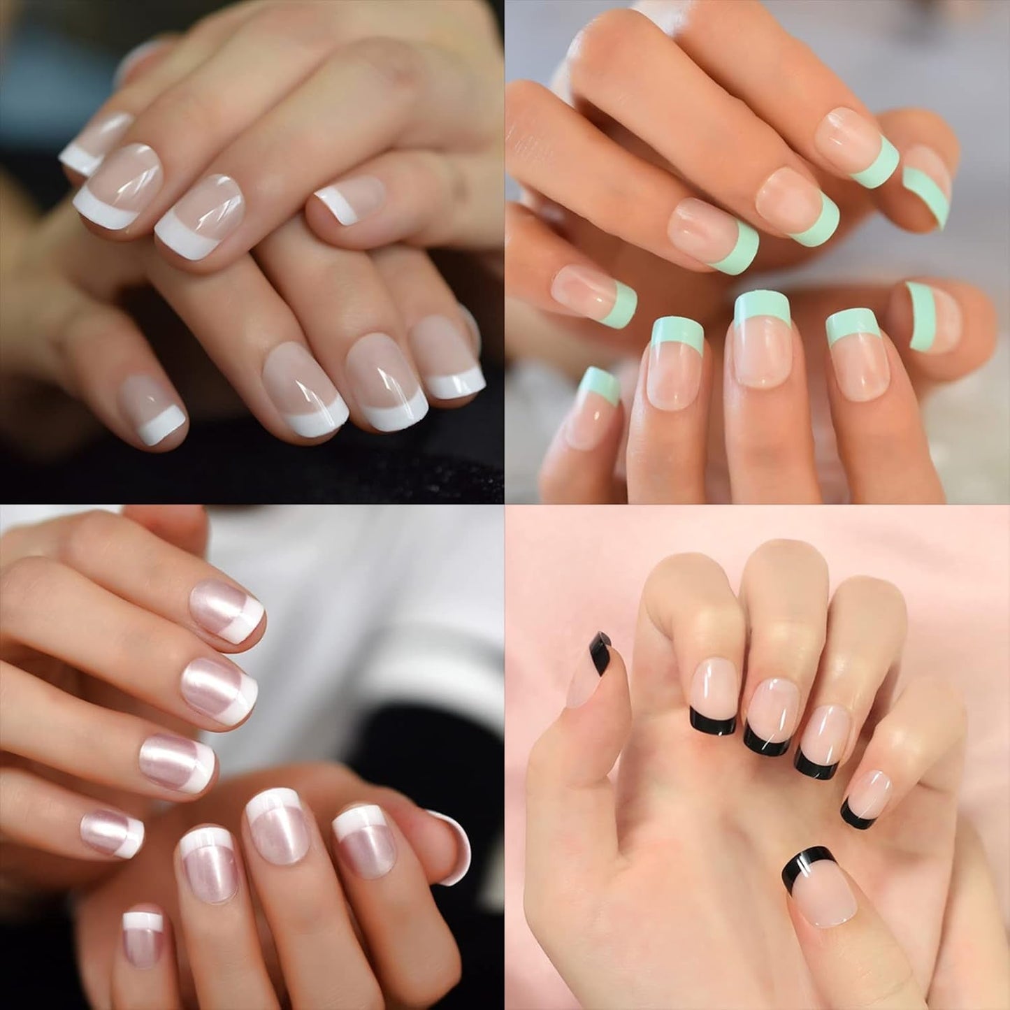 600 stuks ovale korte kunstnagels 12 maten halve dekking acryl valse nageltips kunstnagels voor manicure vrouwen salon doe-het-zelf (transparant)