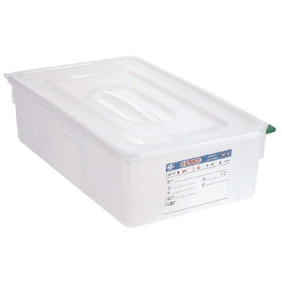 Voedselbox 21 liter (1/1 GN) 150 (H) x 530 (B) x 345 (D) mm; verpakkingshoeveelheid: 4 stuks Voedselbewaardozen Naty Shop Standaard titel