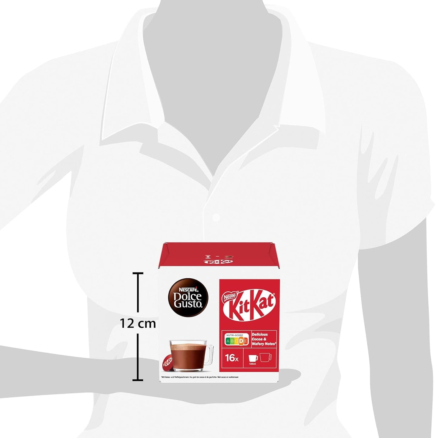 NESCAFÉ DOLCE GUSTO Kitkat Kaffeekapseln 3er-pakket (3 x 16 Kapseln)
