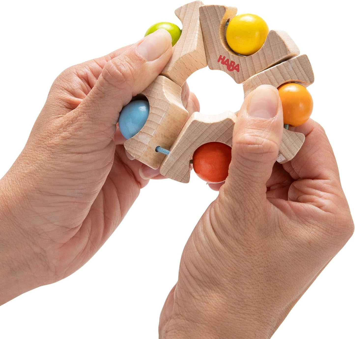 HABA 306692 - Vangspeelgoed met kogelwiel, Vangspeelgoed vanaf 6 maanden, Made in Germany, Kleurrijk Bebe Toys Naty Shop