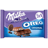 Milka & OREO repen – Alpenmelkchocolade met knapperige stukjes OREO koekjes in melkroom – 13 x 185g