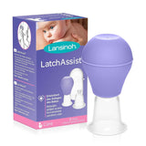 Lansinoh Latch Assist Nipple Everter met etui voor moeders die borstvoeding geven, biedt tijdelijke correctie van platte of ingetrokken tepels, 2 maatkegels in de verpakking en hygiënische draagtas Accessoires Hrana si Alaptare Bebe Naty Shop Latchassist Brustwarzenformer