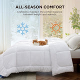 BEDSURE Gewatteerd dekbed Full/Queen (88"X88") Witte dekbedden en dekbedden Naty Shop