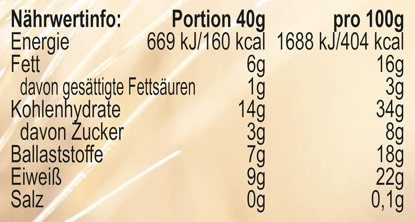 Seitenbacher Müsli Ballaststoff Und Frucht I Ohne Zugesetzten Zucker I Ohne Zugesetztes Fett I (1 X 750 G) Granen Naty Shop