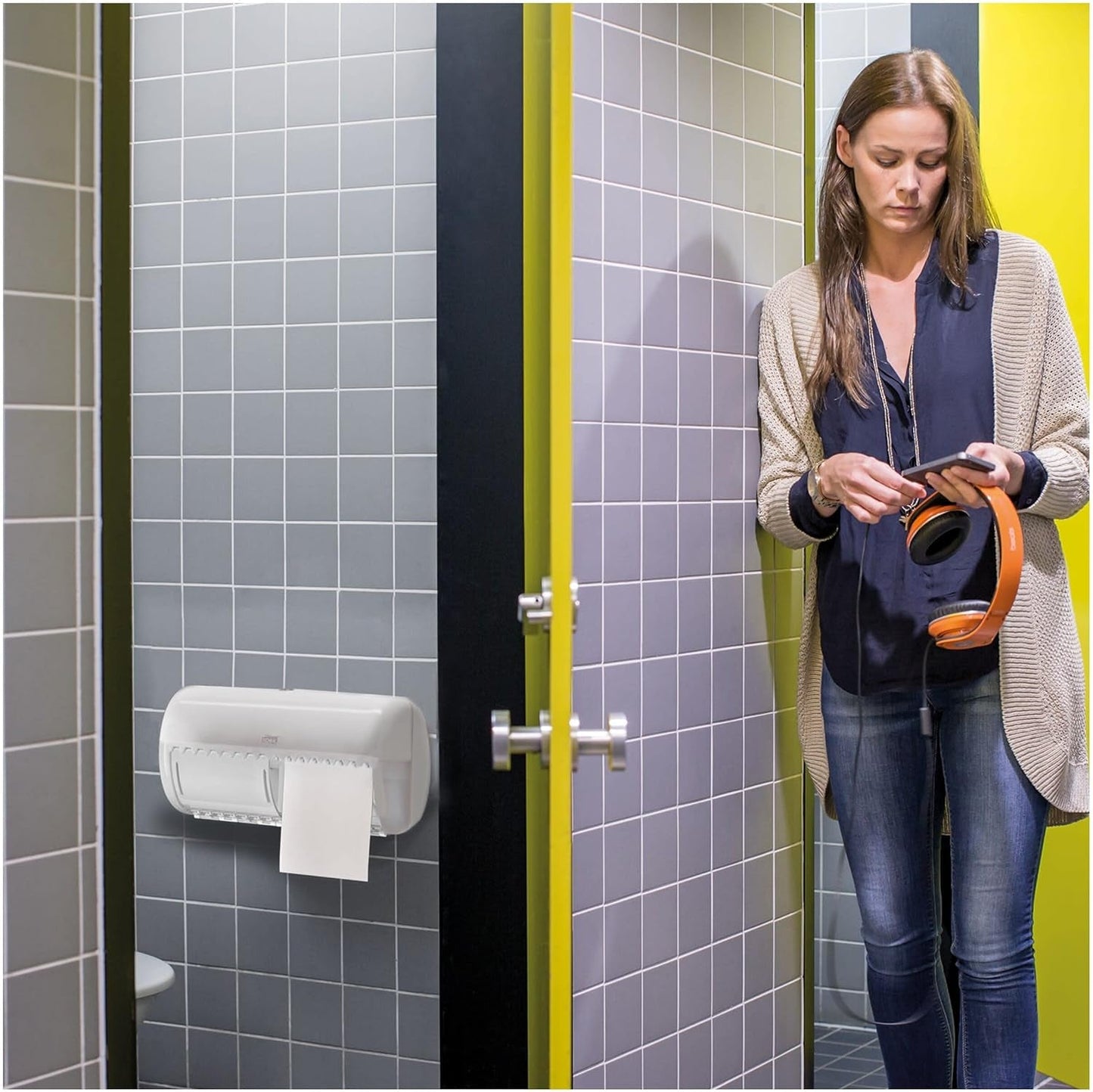 Toiletpapier Tork Kleine rol Wit T4, Advanced, 2-laags, 48 ​​× 200 vel, 472161