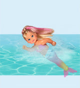 Simba 105733318 - Evi Love Swimming Mermaid, Evi als een zeemeermin, Kan goed zwemmen, Met visfiguur, Aankleedpop, 12cm, Voor kinderen vanaf 3 jaar Poppen Naty Shop