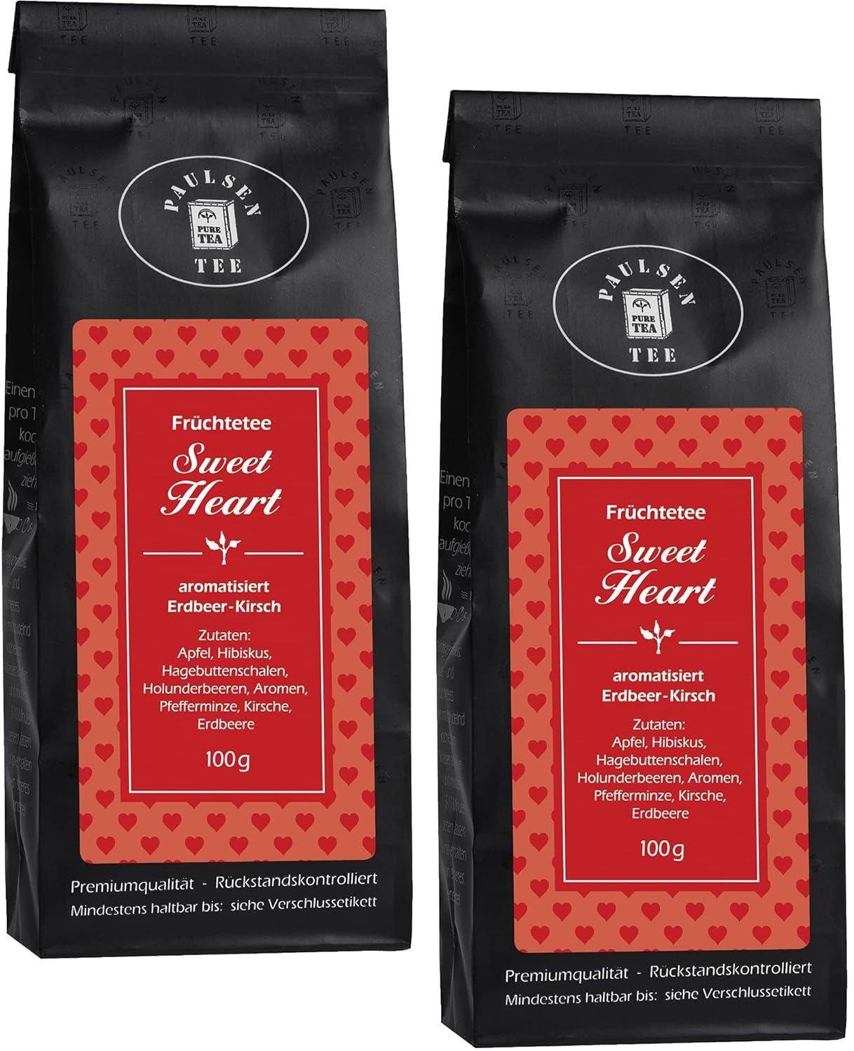 Sweet Heart 2 x 100 g Paulsen Tea Vruchtenthee gecontroleerd op residuen