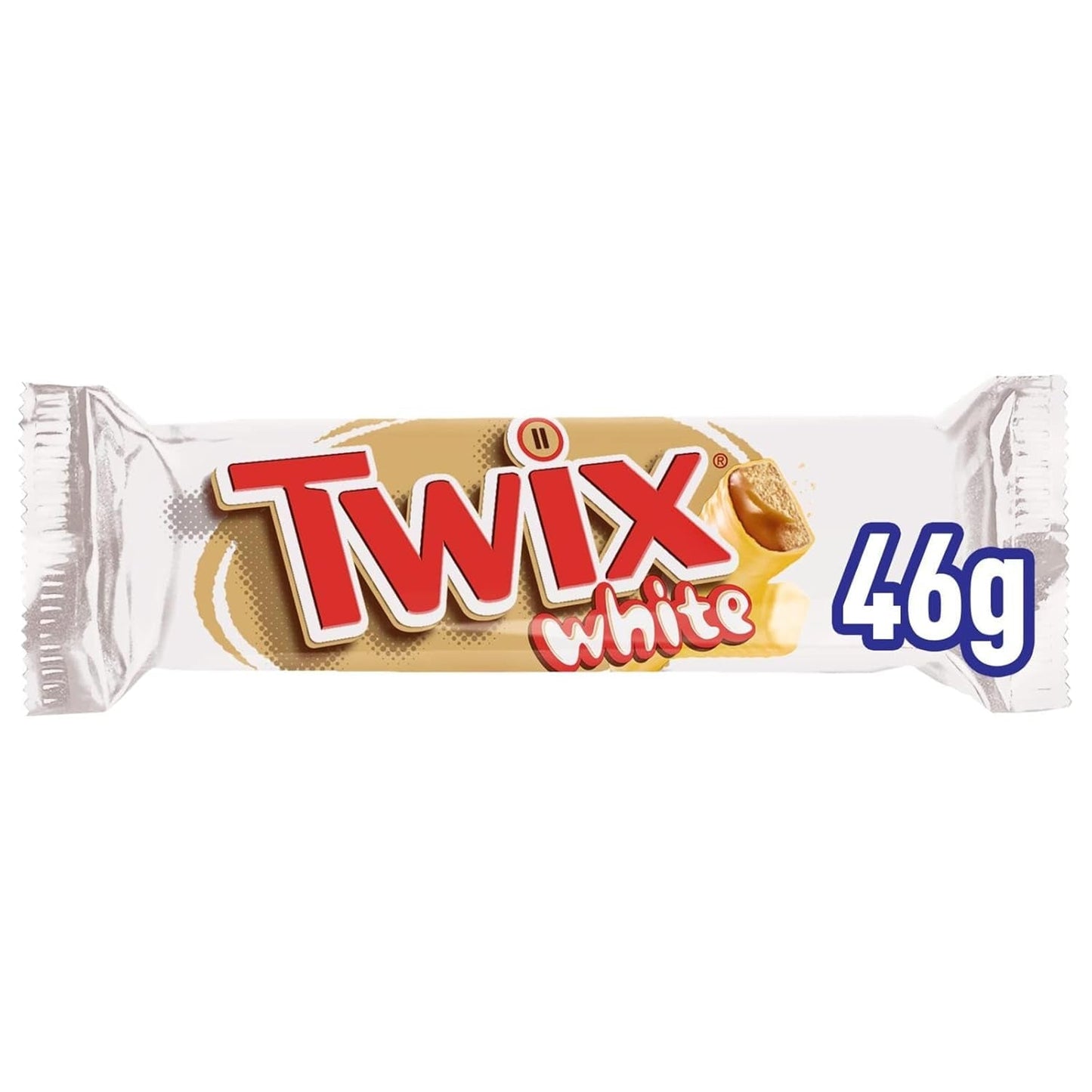 Twix Witte Chocoladerepen | Karamel, koekjes, witte chocolade | Chocolade Multipack | 5 repen (5 x 46 g) (verpakking van 5)