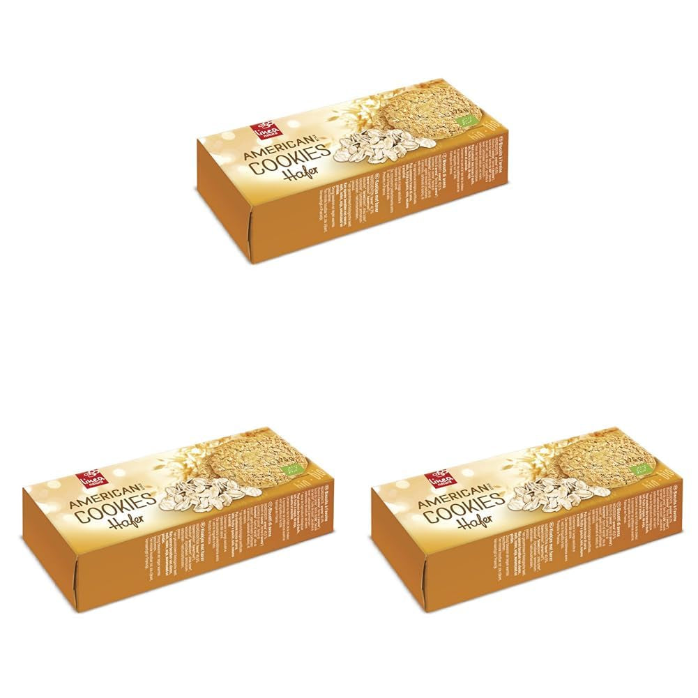 Biologische haverkoekjes, Amerikaanse haverkoekjes, Biologische Amerikaanse haverkoekjes, 175 g