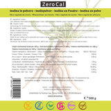 Zerocal - Inulinepoeder van cichorei-Wurzel 500 G | Inuline Mit Hohem Ballaststoffgehalt | 100% Veganistisch en Glutenvrij | Herkunft Deutschland Zoetstoffen Naty Shop