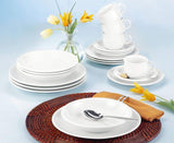 Seltmann Weiden 001.716175 Compact Wit 30-delige serviesset, wit/eenvoudig