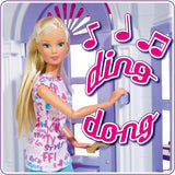 Simba 104661996 - Steffi Love Dreamhouse, groot speelhuis, 4 kamers, GEEN POPPEN, 84 cm hoog, twee niveaus, functionele bel, inklapbare Naty Shop poppenhuizen