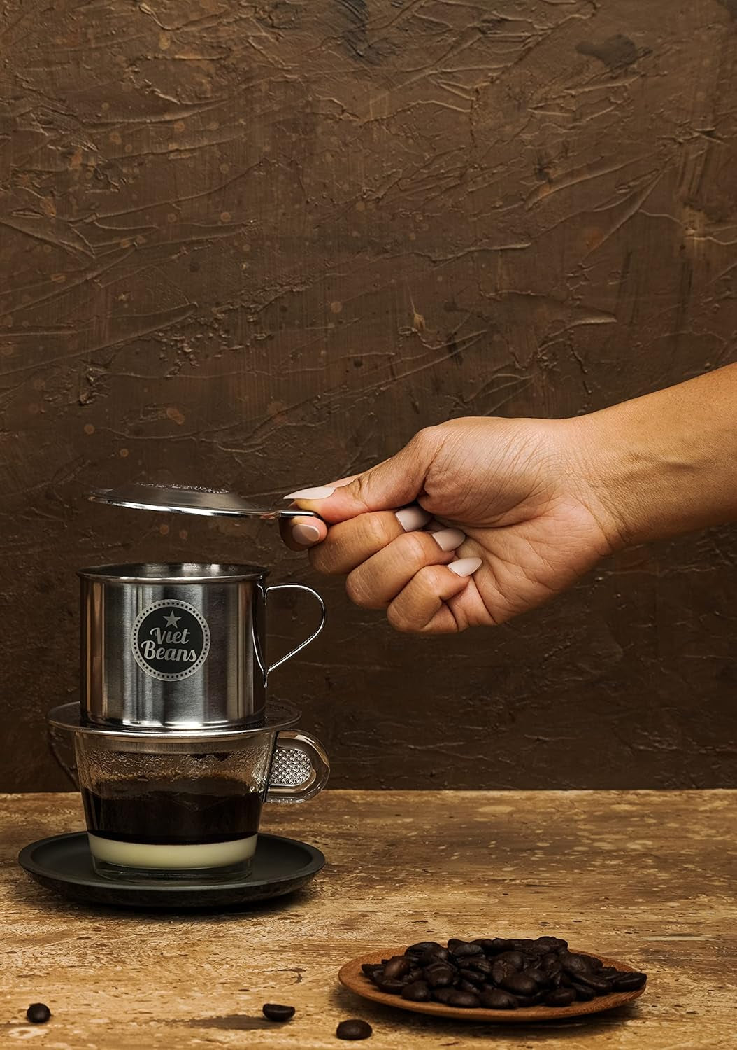 VietBeans KEO - Schokoladiger Kaffee – Ganze Kaffeebohnen - Geröstet in boter, whisky en rum - Intensieve Schoko-Geschmack - Aroma: Schokolade - 250g