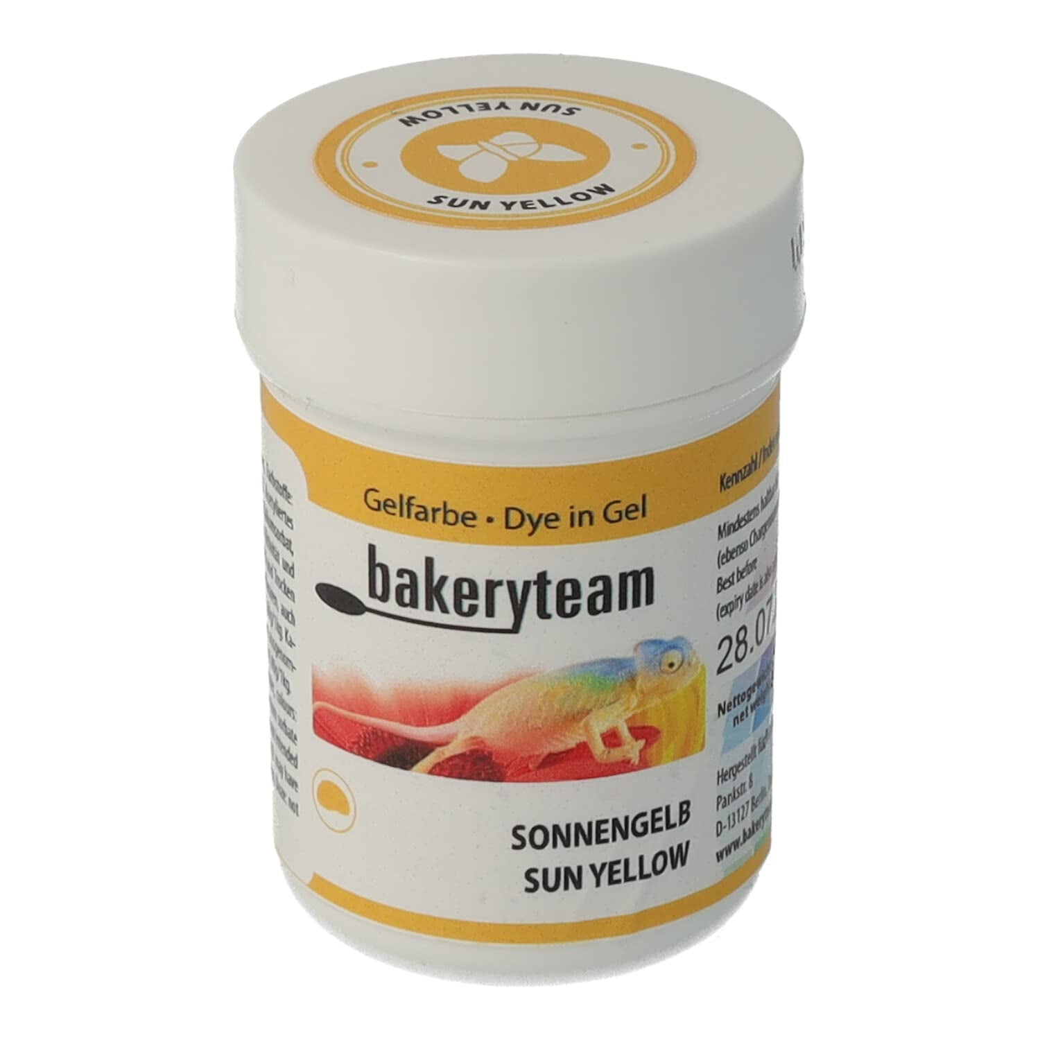 Bakeryteam kleurgel voor glazuur, lichtgeel, 35 g