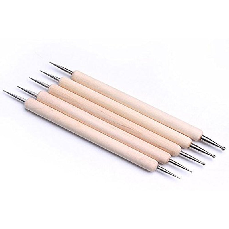 ® 20 x professionele nagelborstels, gel, verfborstels, kunstenaarsborstels, Franse nagelborstelset, gereedschapsset met puntige punt, voor nagelontwerp, schilderen, stippenpatroon, enz., met tas