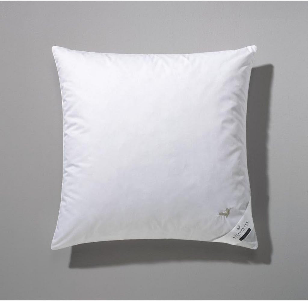 Billerbeck Kussen E04 Gold Edition 15 Met Stevige Ondersteuning - 80 X 80 Cm - Donzen Kussen Geschikt Voor Allergieën Met Zachte Hoes Naty Shop Standaard Kussens