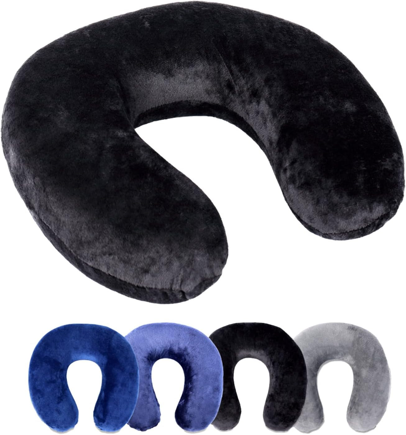 Rocco eK nekkussen, 4 kleuren beschikbaar, reiskussen, neksteunkussen, orthopedisch neksteunkussen, traagschuim