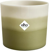 Ronde pot elho Kleurverloop 16cm - voor binnengebruik - 100% gerecycled plastic - Ø 15,9 x H 14,7 - Groen/Bamboegroen