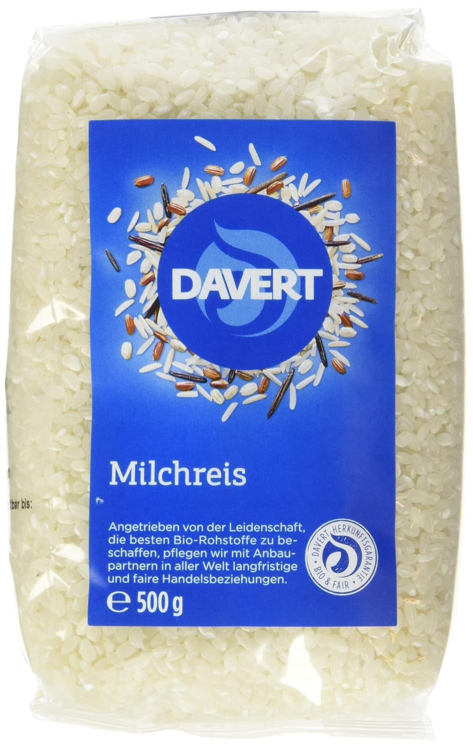 Davert rijstepap (1 x 500 g) - Bio
