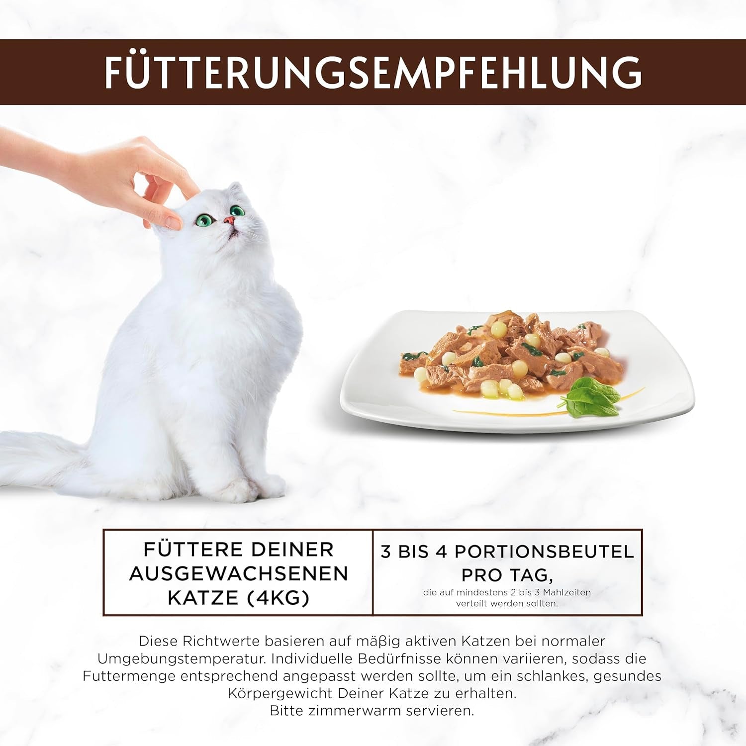 Gourmet A la Carte natvoer voor katten met kip, spinazie en pastaparels, 26 stuks (26 x 85 g)