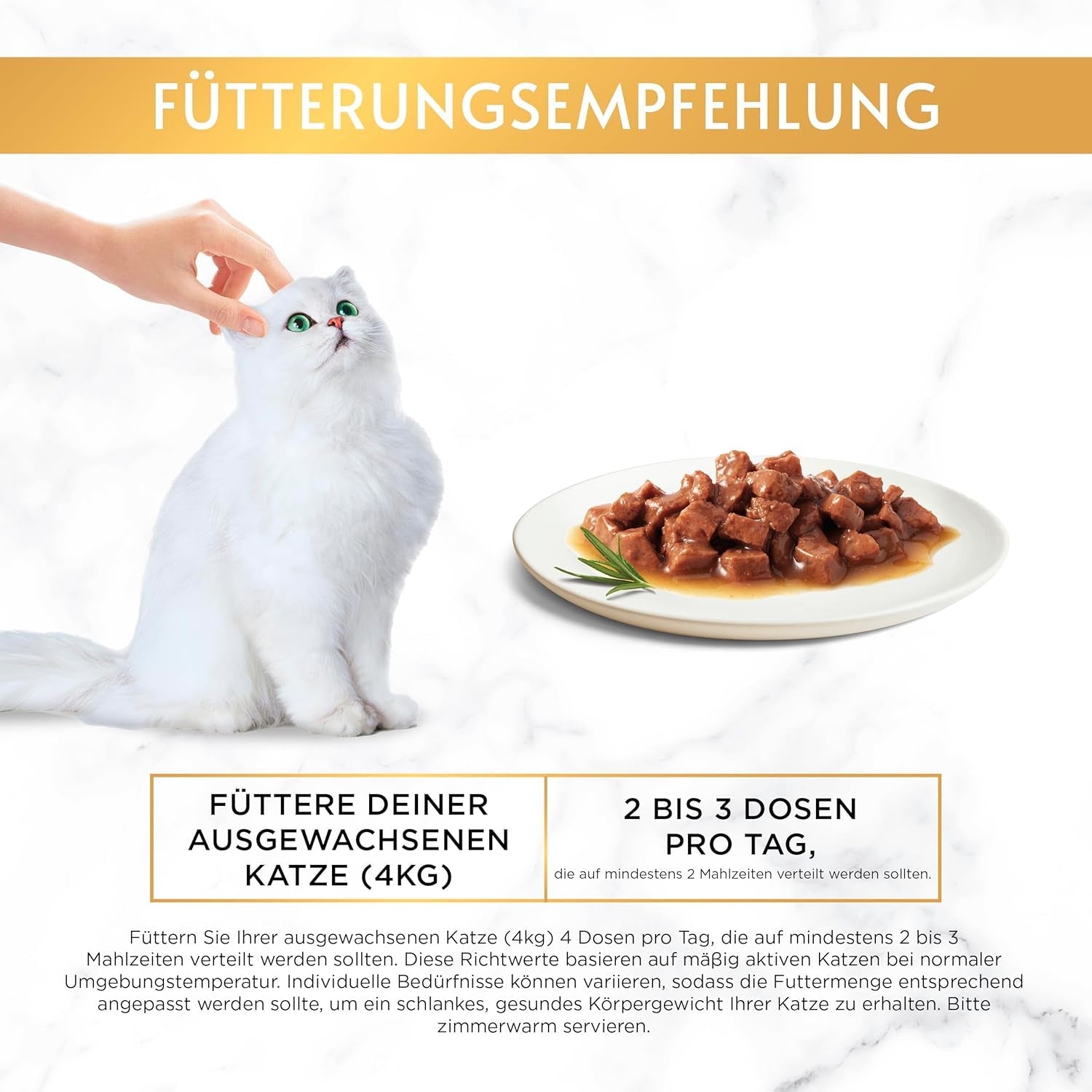 Gourmet Gold Malse stukjes in groentesaus Kalfsvlees en groente Nat kattenvoer, 12 stuks (12 x 85 g)