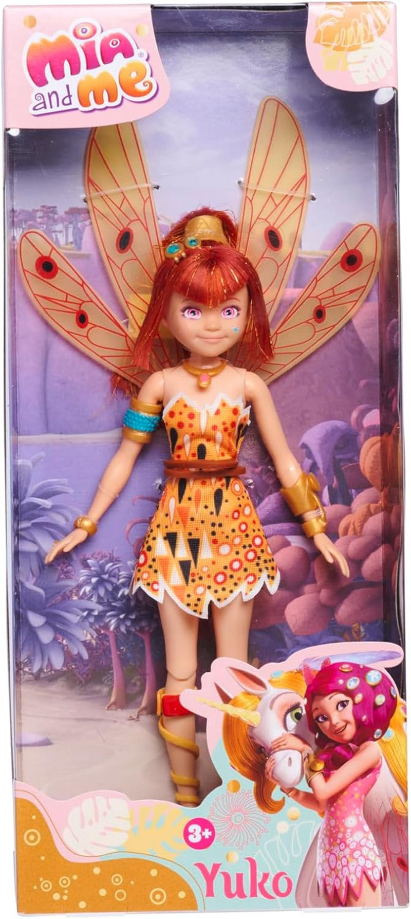 Simba Mia en ik Yuko-pop, elf met vleugels en beweegbare benen, 3 haarclips, 3 armbanden en kettingen, 23 cm, vanaf 3 jaar