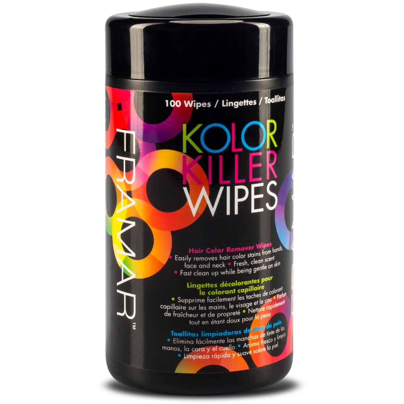 FRAMAR Remover voor gekleurd haar - Remover voor gekleurd haar, Remover voor gekleurd haar, Remover voor gekleurd haar, Haarverfaccessoires, Remover voor gekleurd haar, Remover voor gekleurd haar - 100 doekjes Haarverf Naty Shop Standaard titel