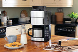 Russell Hobbs koffiezetapparaat met molen en thermische karaf [digitale timer, douchekop voor optimale extractie en aroma] Grind&Brew (1-10 kopjes, 3 maalinstellingen) Filterkoffiezetapparaat 25620-56