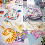 PAW - 3-laags servetten (33 x 33 cm) I 20 stuks I Perfect voor verjaardagen, feesten, bruiloften, communies en feestdagen I Tafeldecoraties Kleurrijke papieren servetten - Kleurrijke bloemen Flora I Bloemstuk