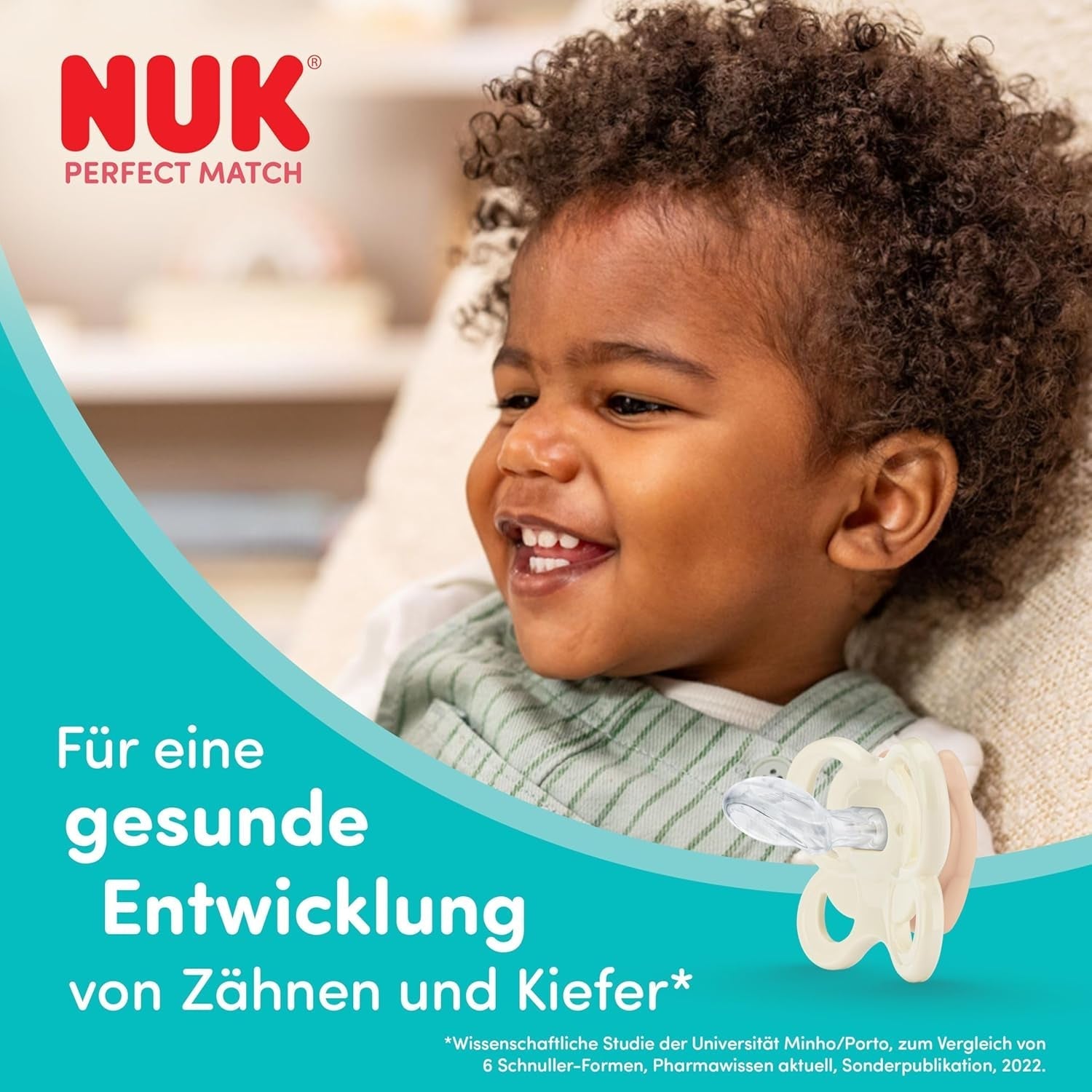 NUK Perfect Match luchtfopspenen voor baby's | 0-6 maanden | Orthodontische fopspenen die de luchtcirculatie bevorderen en huiduitslag door speeksel voorkomen | 95% acceptatie door baby's** | Disney Winnie de Poeh | Pak van 2
