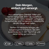 Eiwit werkt | Superfood-ontbijt - GOLD Innovation, bekroonde ontbijtgranen, eiwitmuesli, voedingsrijk met granen, zaden en haver, vezelrijk, appel en kaneel, 10 porties, 600 g