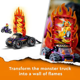 LEGO 60339 City Stuntz Stuntzshow dubbele loopingset, incl. oprit, monstertruck, 2X motorfiets en 7 minifiguren, speelgoed voor kinderen vanaf 7 jaar Bouwsets Besuche den LEGO-Store