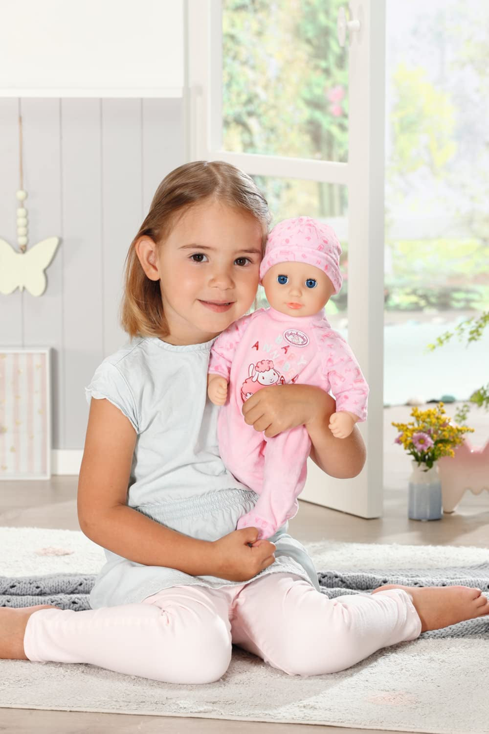 Annabell Kleine Annabell zachte pop 36cm, met stoffen lijfje en slaapogen, 36cm, 709870 Zapf Creation