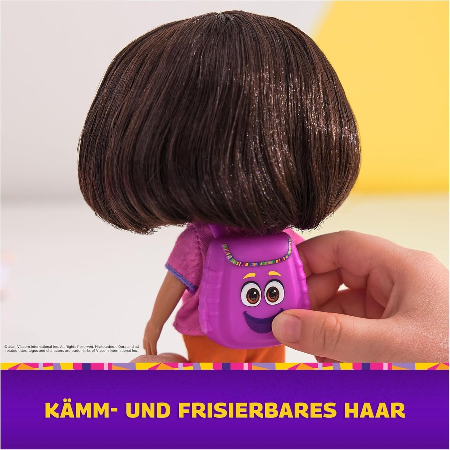 DORA - Beste Vriend Pop - Maat 22 cm, met kambaar haar, schooltas en apenlaarzen, bekend uit de populaire tv-serie, voor kinderen vanaf 3 jaar