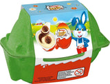 Kinder Joy-pakket van 2 - De ene helft met heerlijke melk- en cacaoroom en knapperige balletjes, en de andere helft met een geweldige verrassing - Paaschocolade, Paassnoepjes - Paascadeau - 40g