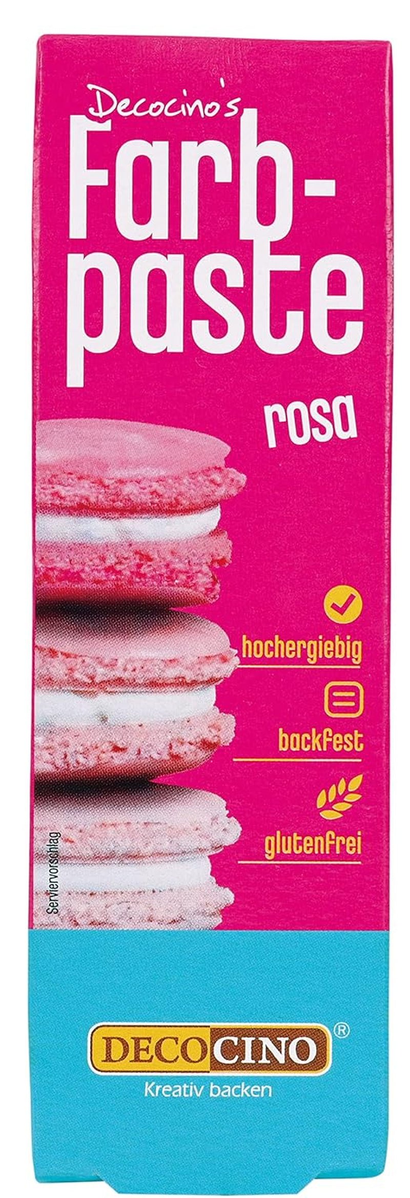 DECOCINO roze kleurpasta - 20 g - Kleurstof voor levensmiddelen, ideaal voor het kleuren van taarten, fondant en crèmes - Vrij van azo-vetzuren en gluten