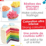 ScrapCooking, Set van 3 voedselkleurstoffen in poedervorm - rood, geel, blauw, 3 x 5 gram Naty Shop