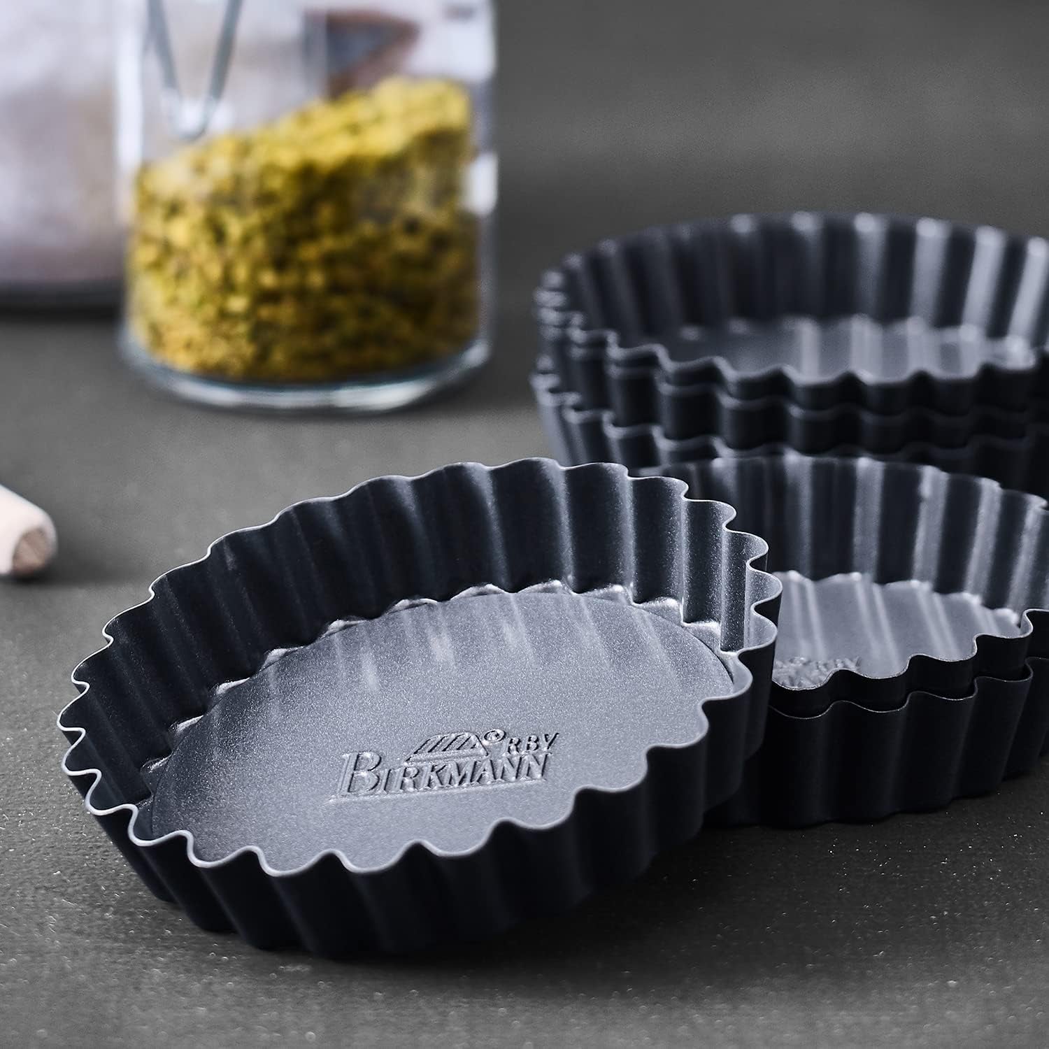 RBV Birkmann Premium Bakvorm, taartvorm, Ø 10 cm, 6 stuks, met afneembare bodem Vormen en bakplaten Naty Shop