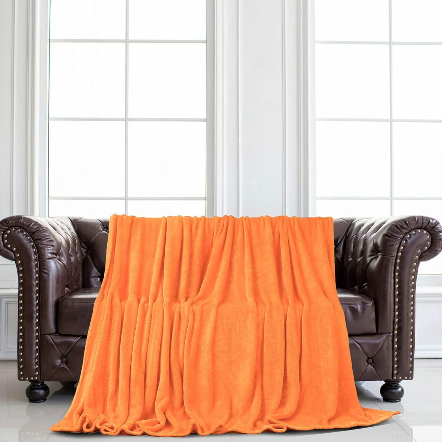 Zoekkaart Gezellige dekendeken sprei Zachte en warme fleecedeken als bankdeken Sofadeken Woonkamer- en knuffeldeken Zachte pluche wollen deken Oranje 150X200Cm Bedden en dekens Besuche den uxcell-Store
