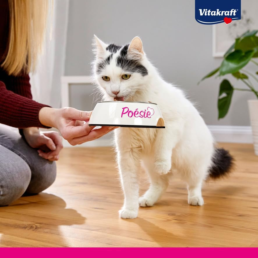 Vitakraft Poésie Classique, kattennatvoer, kattenvoer in saus, met kip, met kalkoen, met rundvlees, met zalm, zonder toegevoegde suiker en granen (1 pakje van 12 x 85 g)