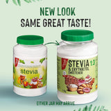 Stevia + Erythritol 1:3 Süßstoff | 1G = 3G Zucker | 100% Natürlicher Zuckerersatz - 0 Kalorien - 0 Glykämischer Index - Keto en Paleo - 0 Netto-Kohlenhydraat - Kein GVO - Castello sinds 1907 - 1 Kg Zoetstoffen Naty Shop