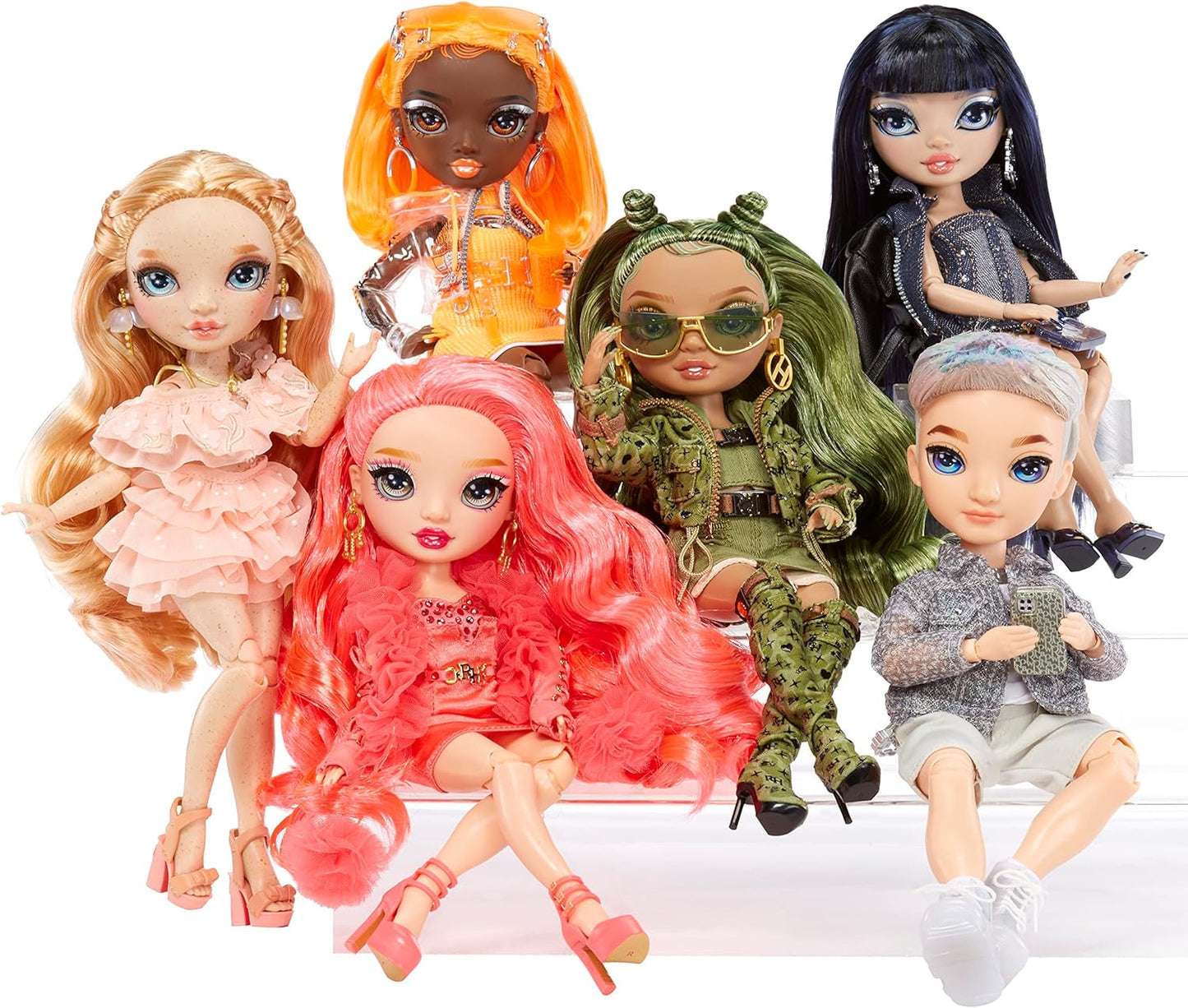 Rainbow High Fashion Doll - Aidan Russell - Paarse jongenspop - Modieuze outfit en 10+ kleurrijke speelaccessoires - voor verzamelaars en kinderen van 4-12 jaar