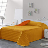 PETTI Artigiani Italiani - Eenpersoonsbedovertrek, dubbelzijdige hoes, veerovertrek, nachtblauw, wit, 100% Made in Italy Dekbedden en dekbedden Naty Shop Oranje Bedmaat 140 (240X260 Cm)
