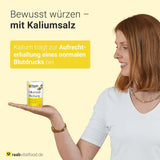 Raab Vitalfood Kaliumzout-Mischung, Mineralsalzmischung mit 66,7% Natriumchlorid (Kochsalz) en 33% Kaliumchlorid, Kalium trägt zur Aufrechterhaltung eines normalen Blutdruck bei (1 x 200 g dosis)