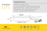 Woll Diamond Lite Vierkante Pan, 6 Cm hoogte - zonder inductie Potten en pannen Naty Shop