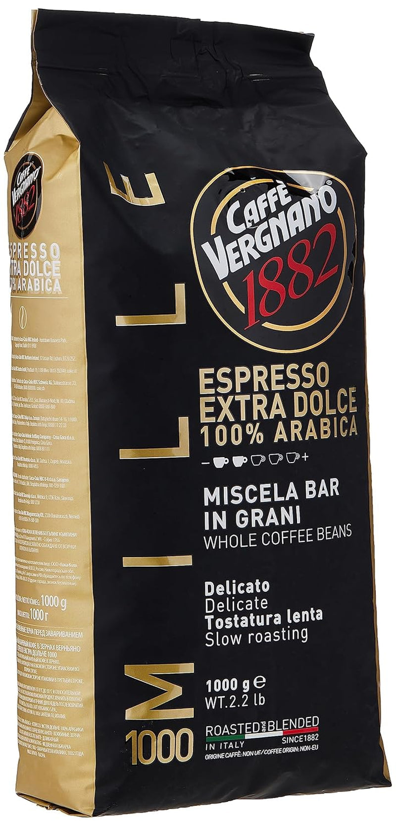 Caffè Vergnano EXTRA DOLCE espresso koffiebonen 1000 (1kg)