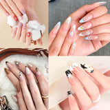 6-delige nagelborstels met dop Nagel UV-gel Acryl nagelborstel Nagelgelborstel Gedeeltelijke nagelkunstborstelset
