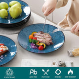 4-persoonsserviesset Vancasso BUBBLE 16-delige steengoedcombinatieset Serviesset in vintage stijl inclusief kommen, koffiekopjes, dessertborden en borden voor 4/8/12